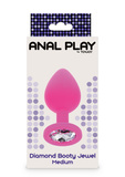 ToyJoy anal plug Anal Play Diamond Booty Jewel Medium Pink