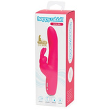 Вібратор-кролик Slimline Curve Rabbit Vibrator Pink Happy Rabbit