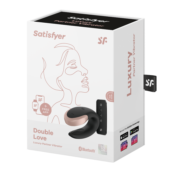Wibrator dla par Satisfyer Double Love Black