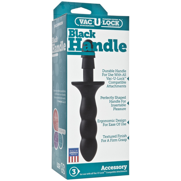 Uchwyt na dildo Doc Johnson Vac-U-Lock Black Handle