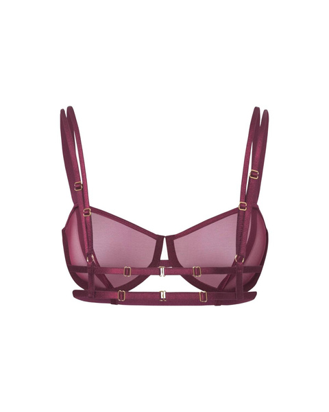 Promees Vivien burgundy bra M/L