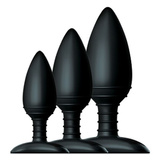 Zestaw 3 korków analnych Nexus Butt Plug Trio 3 Solid Silicone Butt Plugs S M L