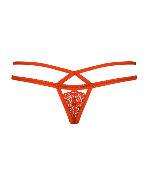 838-Tho-3 Stringi Czerwone L/Xl Obsessive