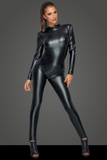 Jumpsuit F230 Overall with deep back neckline XL Noir Handmade