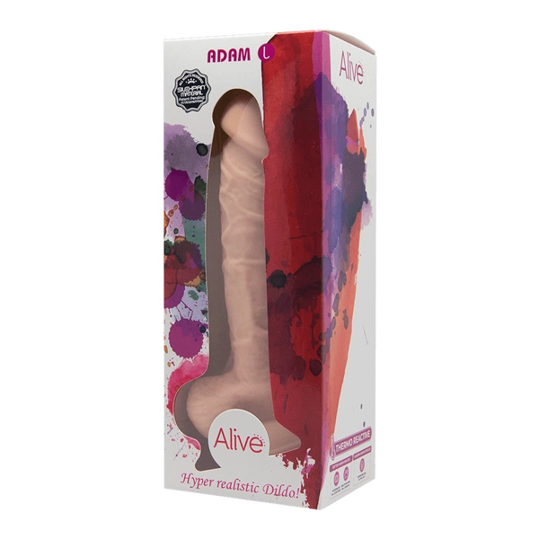 Silikonowe Dildo 21,5 Cm Adam L /W Silexpan Flesh Alive