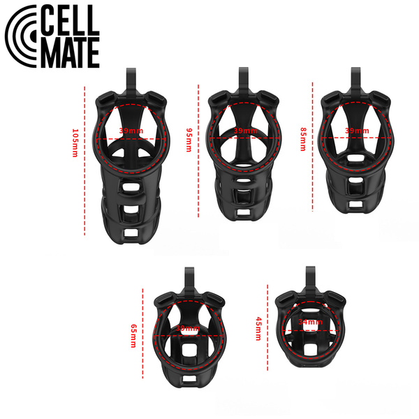 Пас цноти Guardian Chastity Cage Black Size 2 CELLMATE