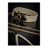 BDSM Luminious Pearl Leash And Collar Guilty Pleasure 