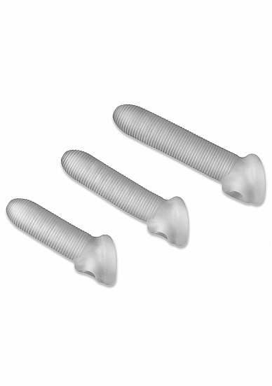 Przedłużka Na Penisa Pf Fat Boy Micro Ribbed Sheath Clear Perfect Fit