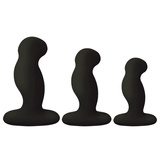 Zestaw Trzech Różnych Masażerów Prostaty G-Play+ Trio S/M/L Black Nexus
