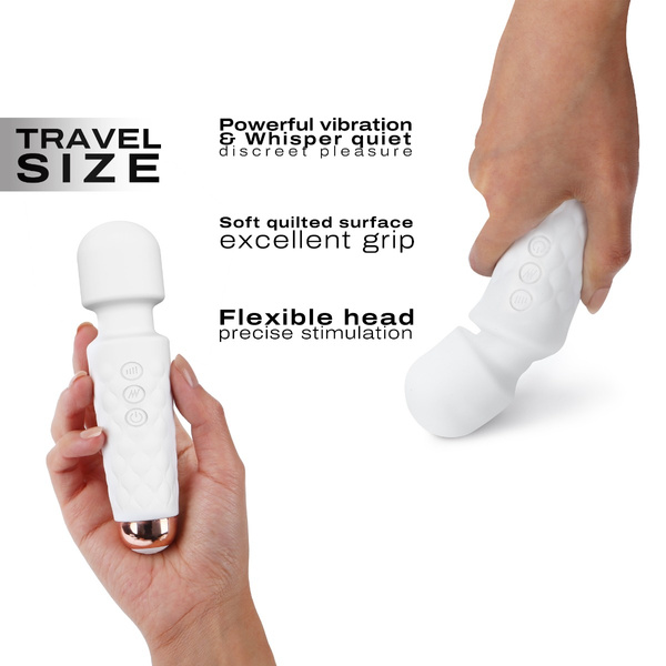 Wibrator różdżka Mini Wanderful White Dorcel