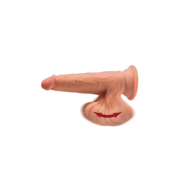 Dildo 18Cm King Cock Triple Density Cock With Balls Tan Pipedream