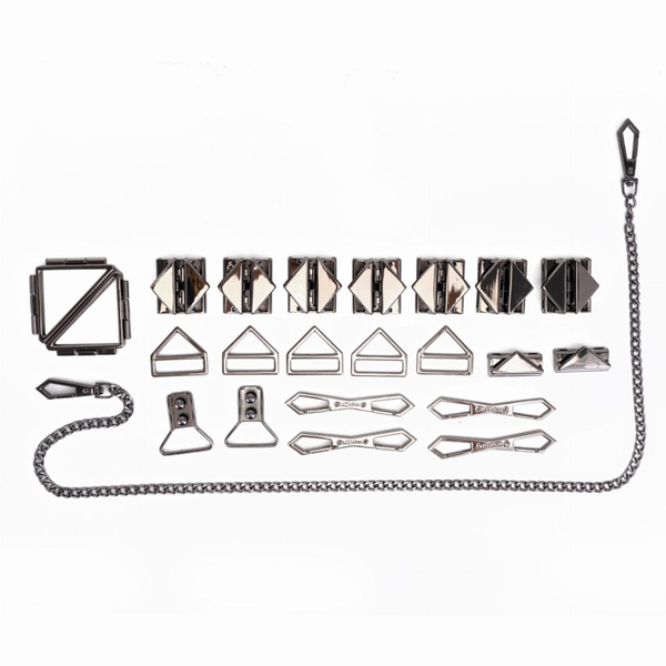 Zestaw Bdsm Bondage & Restraint Set Black LOCKINK