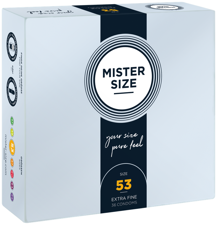 Mister.Size 53 mm Condoms 36 Pieces