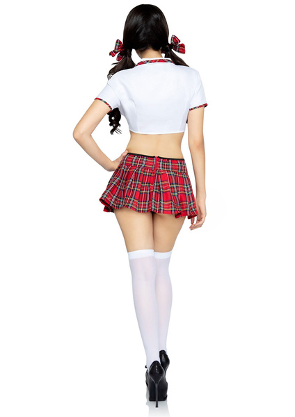 Kostium Uczennicy Miss Prep School Top And Skirt S/M Leg Avenue