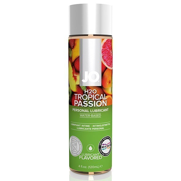 Lubrykant jadalny o smaku owoców tropikalnych System JO H2O Lubricant Tropical 120 ml