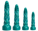 Fantazyjne Dildo Oni Soft Metallic Green Vac L/Xl Mr Hankeys