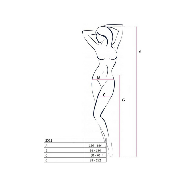 Панчохи Stockings S011 Black Passion