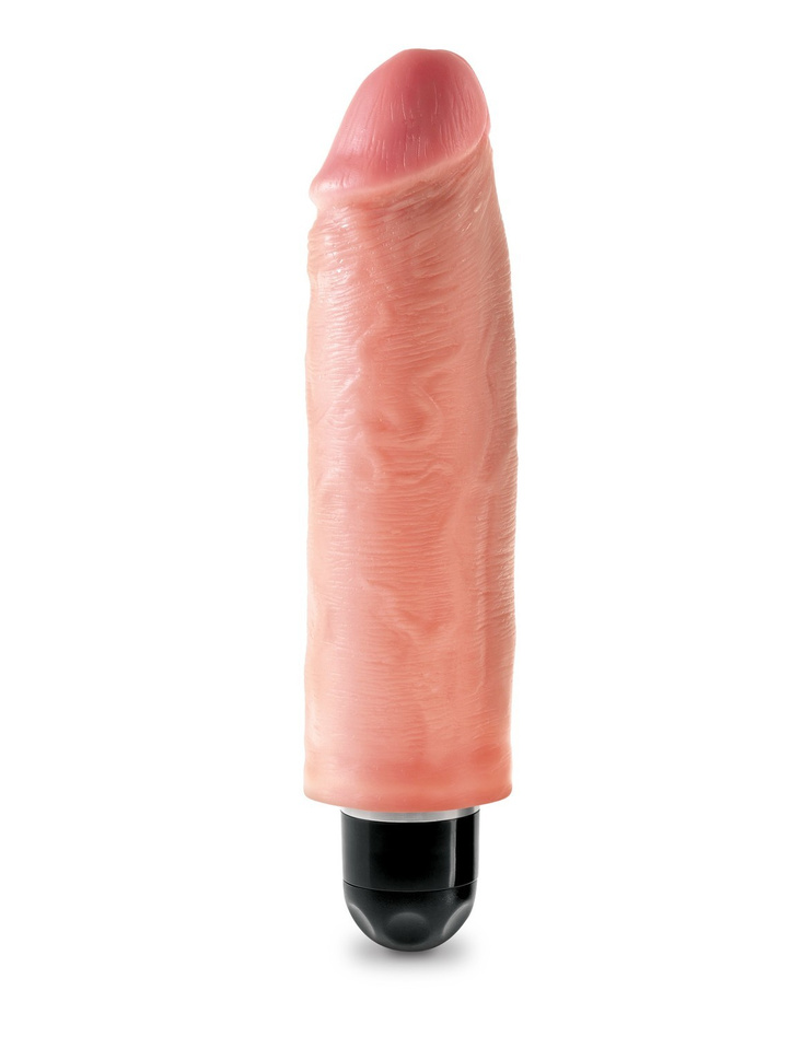 Kink Cock 6' Vibrating Stiffy Flesh realistyczny wibrator cielisty 15cm