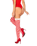 Obsessive Kissmas stockings red  S/M