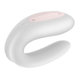 Wibrator dla par z aplikacją Satisfyer Double Joy White