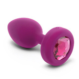 B-Vibe korek analny Vibrating Jewel Plug S/M Fuchsia