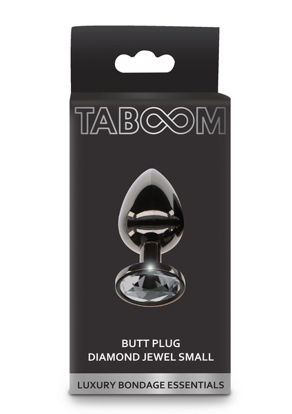 Анальний Пробка Butt Plug With Diamond Jewel Silver S Taboom