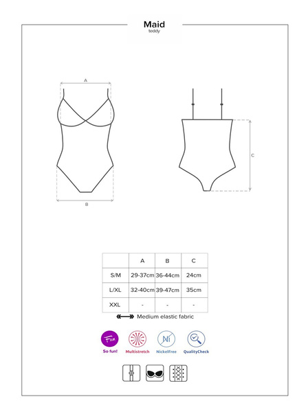 Maid body kostium S/M