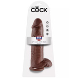 Dildo 31 cm Cock 12 inch w/balls brown King Cock