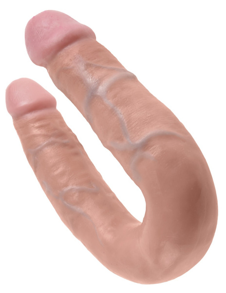 Podwójne Dilda Cieliste 35Cm U-Shaped Medium Double Trouble King Cock