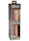Miękkie Silikonowe Dildo Z Twardszym Rdzeniem 11 Inch Dual Density Silicone Cock Light King Cock