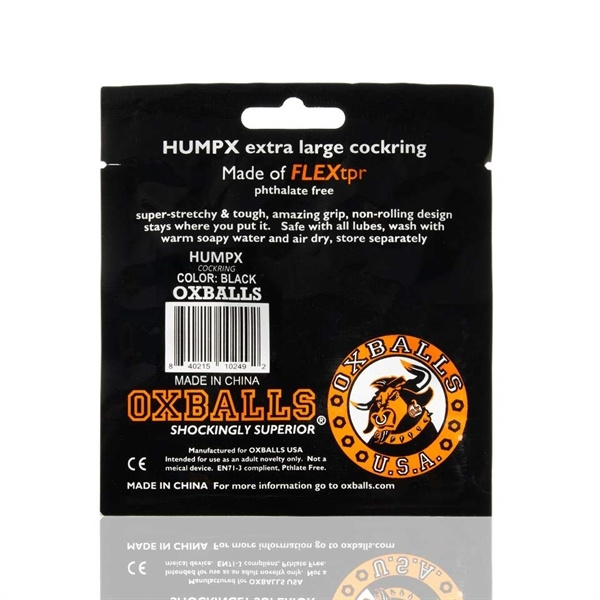 Pierścień erekcyjny Oxballs Humpx Cockring Black