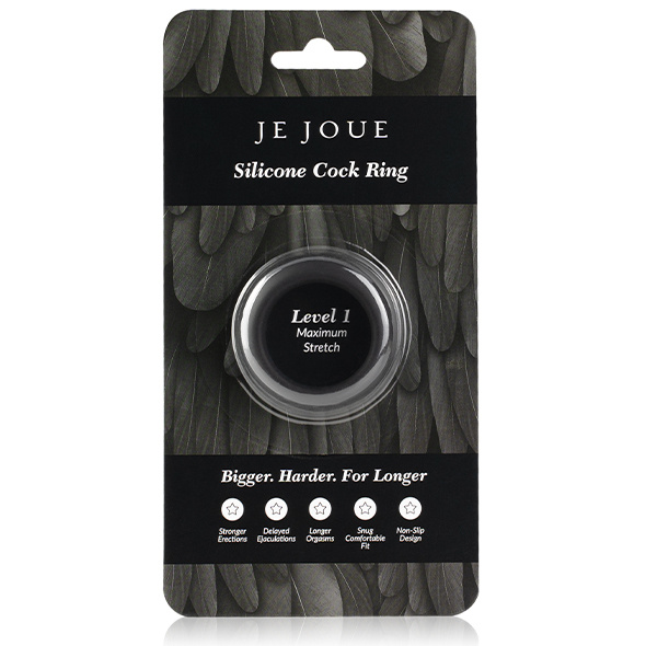 Розтяжний Силіконовий Ерекційний Кільце Maximum Stretch Silicone Cock Ring Black Je Joue