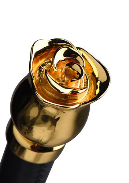 Шкіряна плітка у формі стебла троянди з шипами Zalo & Upko Leather Thorn Whip UPKO