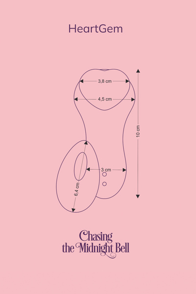 Інтимний масажер Heartgem фіолетовий FairyGasm