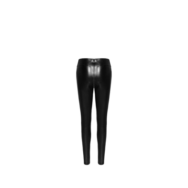Leggings F274 Snake Wetlook Leggings With Zipper S Noir Handmade