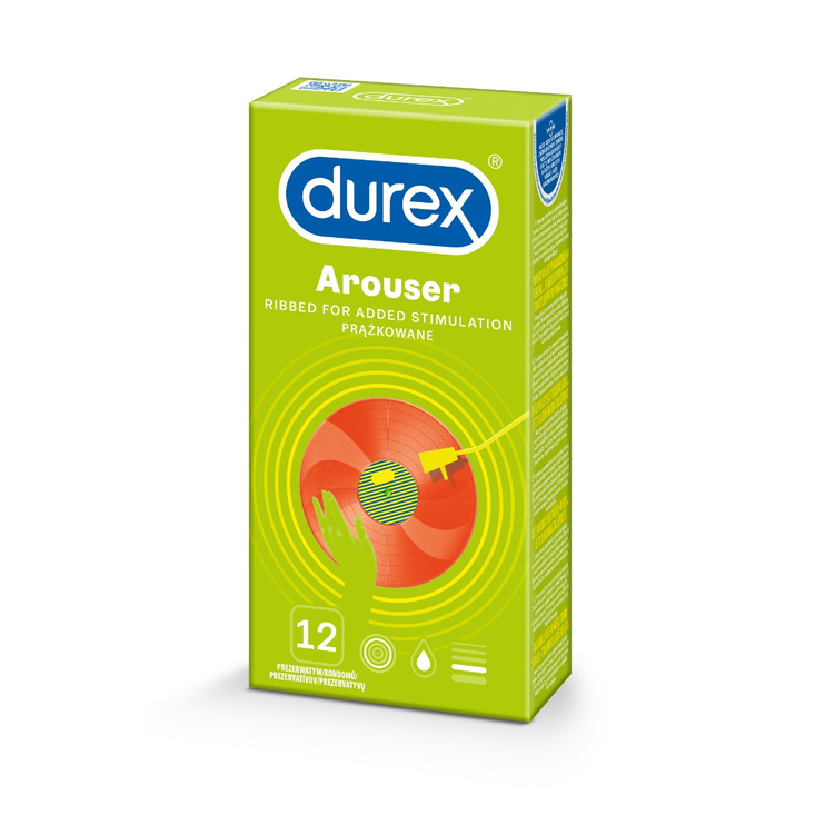 Prezerwatywy lateksowe z prążkami Durex Arouser 12 szt.