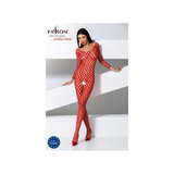 Passion Czerwona Siatka Bodystocking BS077 Red