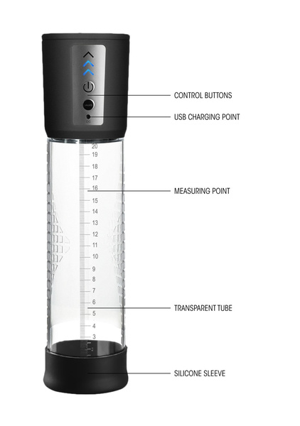 Shots Pumped Premium Rechargeable Automatic Pump Transparent Pumped by Shots