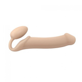 Double dildo Strap-on-me Silicone bendable strap-on XL Vanilla