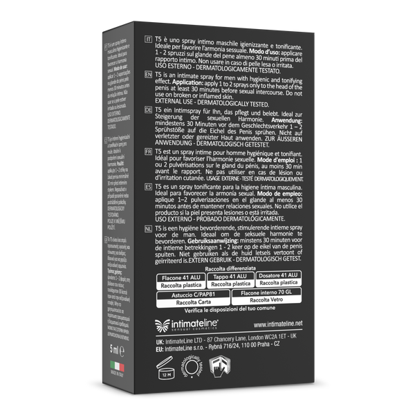 Skoncentrowany Spray Opóźniający T5 5Ml IntimateLine