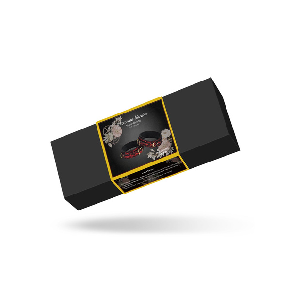 Victorian Garden Lace And Velvet Thigh Cuffs S/M Liebe Seele