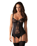 Корсет Чорний з Фігами Heartina S/M Obsessive