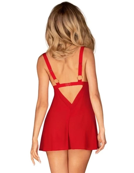 Komplet Bielizny Babydoll + Stringi Elianes M/L Obsessive