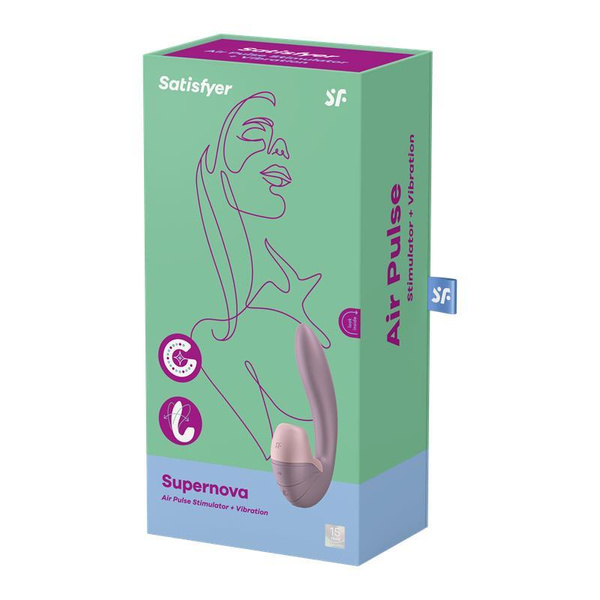 Wibrator do punktu G ze stymulatorem Supernova Old Rose Satisfyer