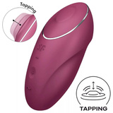 Стимулятор клітора Tap & Climax 1 red Satisfyer
