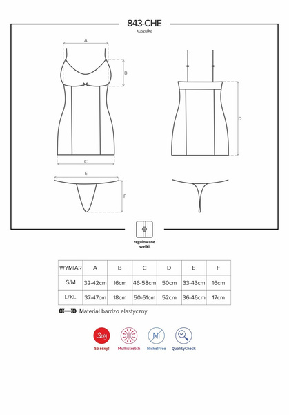 Obsessive 843-CHE-2 white shirt