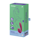 Wibrator z bezdotykowym stymulatorem łechtaczki Satisfyer Sunray Connect App Berry