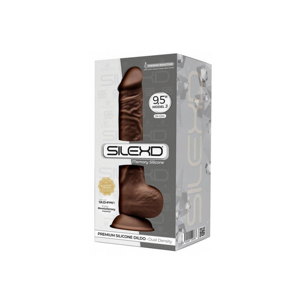 Silexd Silicone Dildo 24 cm Brown
