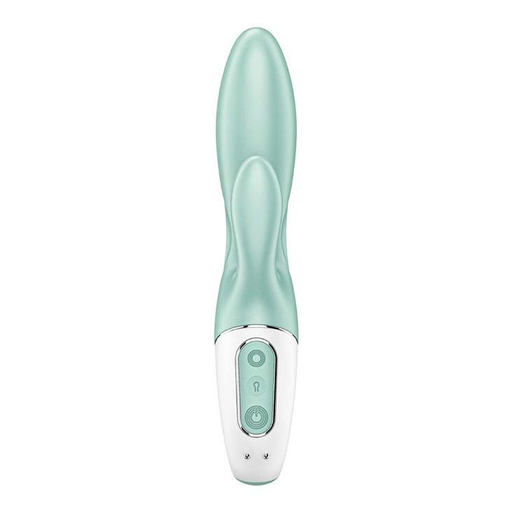 Nadmuchiwany wibrator króliczek sterowany aplikacją Satisfyer Air Pump Bunny 5+ Mint