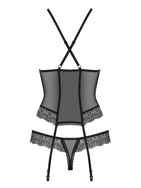 864-Cor-1 Gorset Czarny L/Xl Obsessive